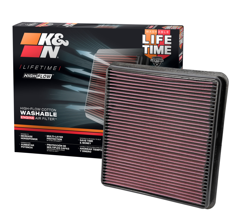 Toyota Land Cruiser Air Filter - K&N Engineering - Drop In - `07-`10